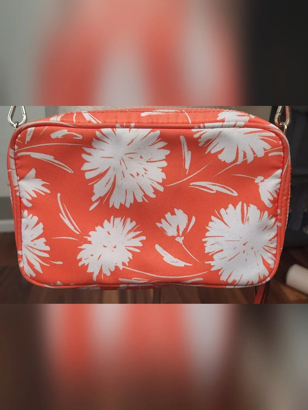 Kate Spade New York Women's Jae Mini Nylon Crossbody Bag Orange Small Camera Bag